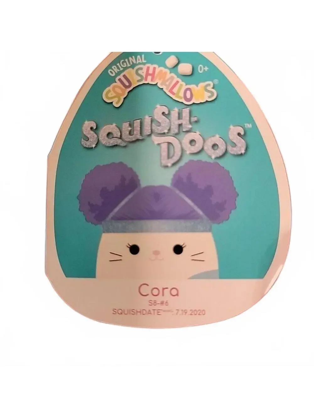 Squishmallows Cora the Cat Squish-Doos 8 in Plush w Hair Kelly Toys New w Tag